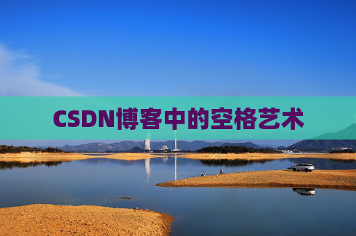 CSDN博客中的空格艺术